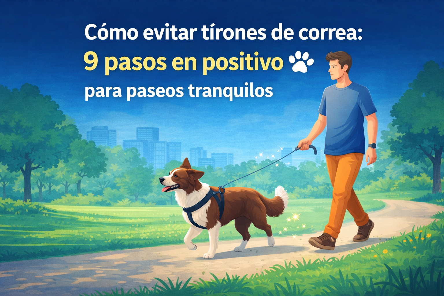 Cómo evitar tirones de correa: 9 pasos en positivo para paseos tranquilos